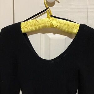 Black Scoop Neck Knit Top Abercrombie and Fitch SZ small